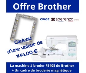 Machine à broder Innov-is F540E - Brother - Garantie 5 ans offre exceptionnelle affaire promo promotion sperenza solde