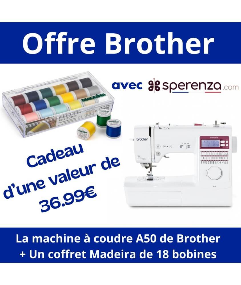 Machine à coudre Innov-is a50 - Brother promo promotion solde remise exceptionnel affaire pack