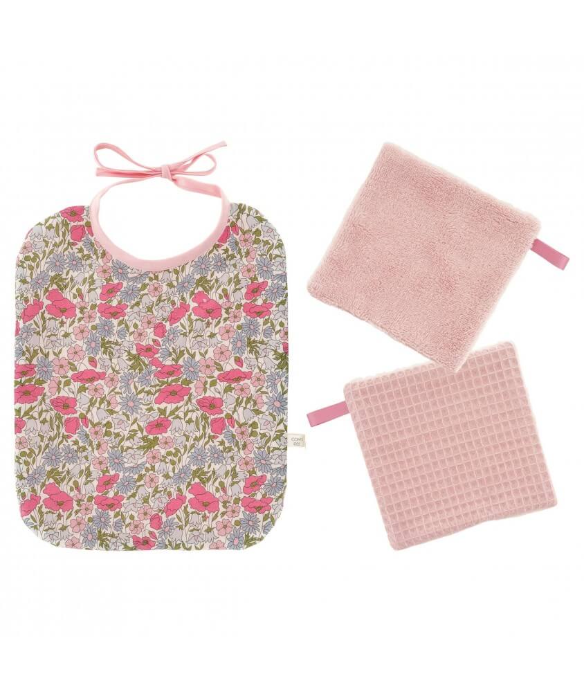 Kit couture premier repas, bavoir en tissu Liberty ® Poppy Daisy - niveau débutant Kit couture premier repas, bavoir en tissu Liberty ® Poppy Daisy - niveau débutant