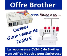 Recouvreuse CV3440 - Brother - Garantie 5 ans OFFRE PROMO REMISE CADEAU promotion solde prix pas cher