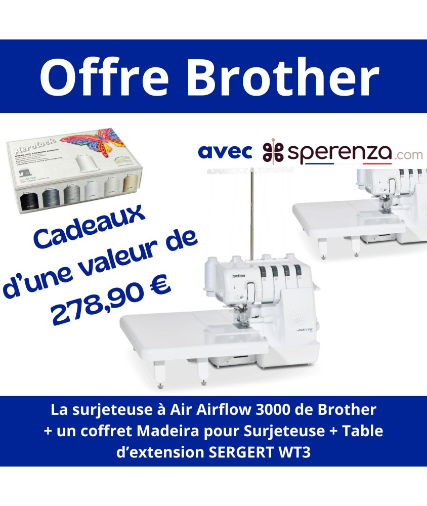 Surjeteuse à air Airflow 3000 - Brother Offre promotion exceptionnel affaire solde