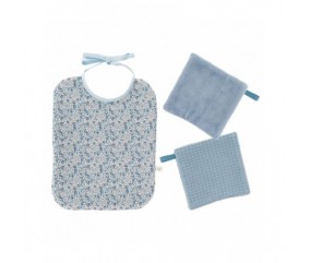 Kit couture premier repas, bavoir en tissu Liberty ® Eloise - niveau débutant