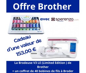 Machine à broder Innov-is V3 LE (Limited Edition) - Brother - Garantie 5 ans - Libérez votre créativité