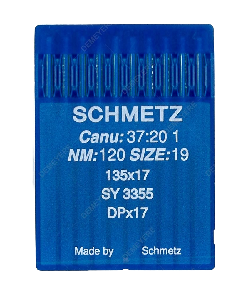 Lot de 10 Aiguilles pour machine à coudre industrielle - Dimension 12019 - canu 3720 1  SY3355  135x17  DPx17 - Schmetz