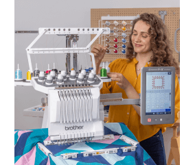 Machine à Broder Semi-Professionnelle Brother PR1060W - Machine à broder 10 aiguilles - Garantie 5 ans