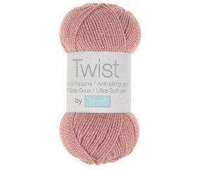 Pelote à tricoter TWIST - 100gr - Trimits - 02 Rose