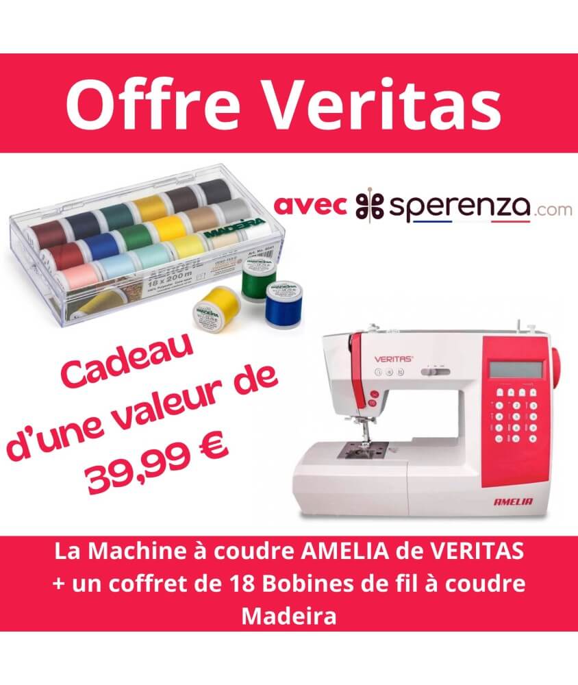 Machine à coudre AMELIA - VERITAS - Garantie 5 ans promotion solde affaire petit prix cadeau