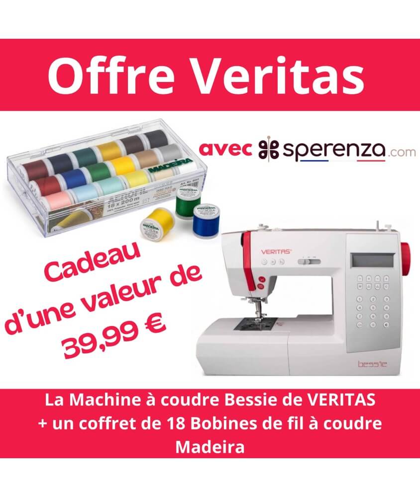 Machine à coudre BESSIE - VERITAS - Garantie 5 ans pas cher petit prix exclusif soldes promo promotion affaire solde Machine à coudre BESSIE - VERITAS - Garantie 5 ans pas cher petit prix exclusif soldes promo promotion affaire solde