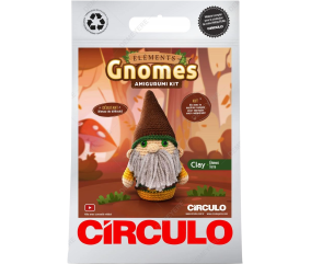 Kit Amigurumi Círculo – Gnome Élément “Terre”  un kit débutant complet