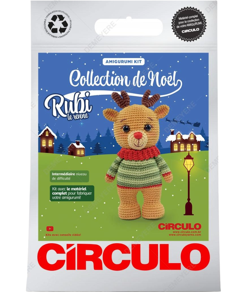 Kit Amigurumi de Noël - Rubi le Renne - Circulo