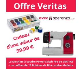 Machine à Coudre Power Stitch Pro - Veritas - Garantie 5 ans Offre cadeau soldes