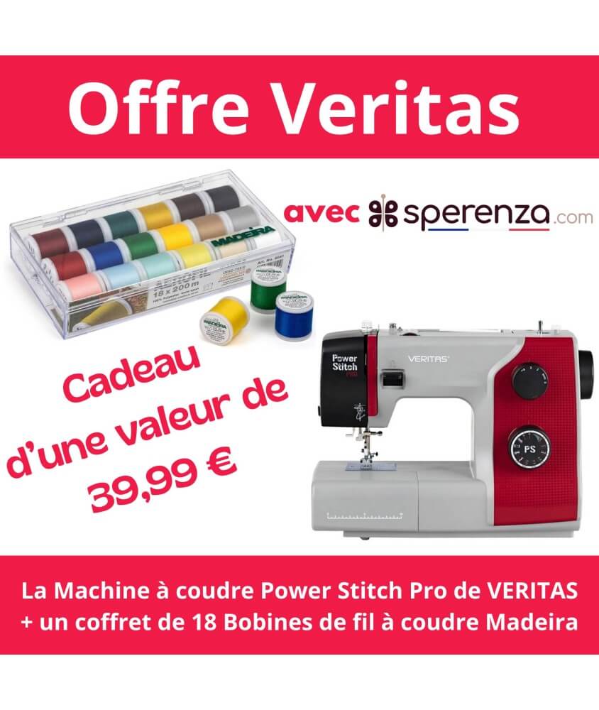 Machine à Coudre Power Stitch Pro - Veritas - Garantie 5 ans Offre cadeau soldes