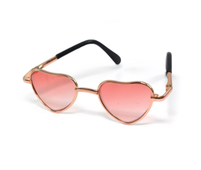 Lunettes en Cœur Rose pour Amigurumi / Poupée - 6,3 x 2,2 cm - Circulo
