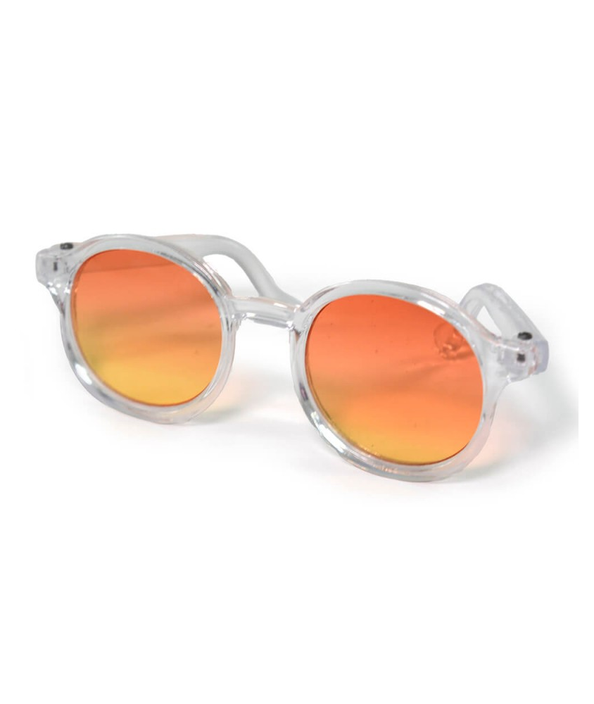Lunettes de soleil orange pour Amigurumi / Poupée - 8,5 x 2,5 cm - Circulo
