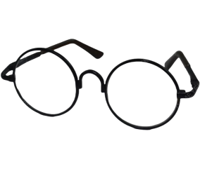 Lunettes Rondes pour Amigurumi / Poupée - 8,5 x 3,5 cm - Circulo