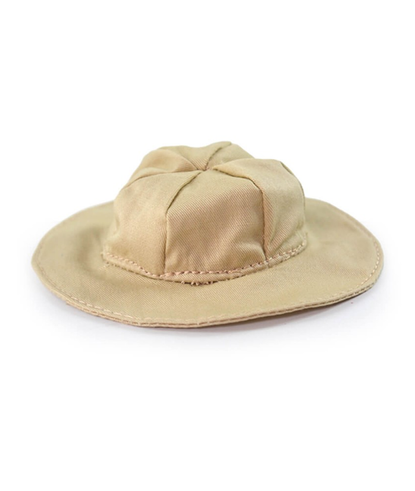 Chapeau en Tissu Beige pour Amigurumi / Poupée - Ø 8 cm - Circulo