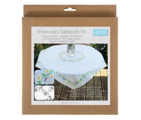 Kit de nappe à broder - Chaine de Marguerites - 80 x 80 cm - Trimits