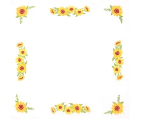 Kit de nappe au point de croix - Tournesol - 80 x 80 cm - Trimits
