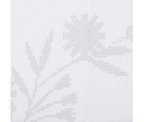 Kit de nappe au point de croix - Fleurs de Marguerite - 80 x 80 cm - Trimits