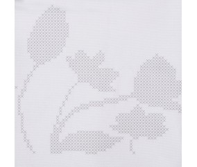 Kit de nappe au point de croix - Tulipes - 80 x 80 cm - Trimits
