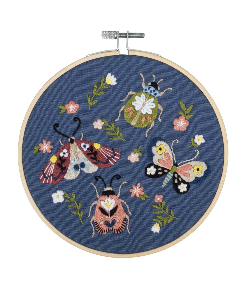 Kit de Broderie Mini bête avec cercle en bois de 15 cm – Trimits Kit de Broderie Mini bête avec cercle en bois de 15 cm – Trimits