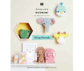 Livre Ricorumi Furry Animals : Créez vos animaux tout doux en crochet ! 🐻🦊🦁 - Rico Design
