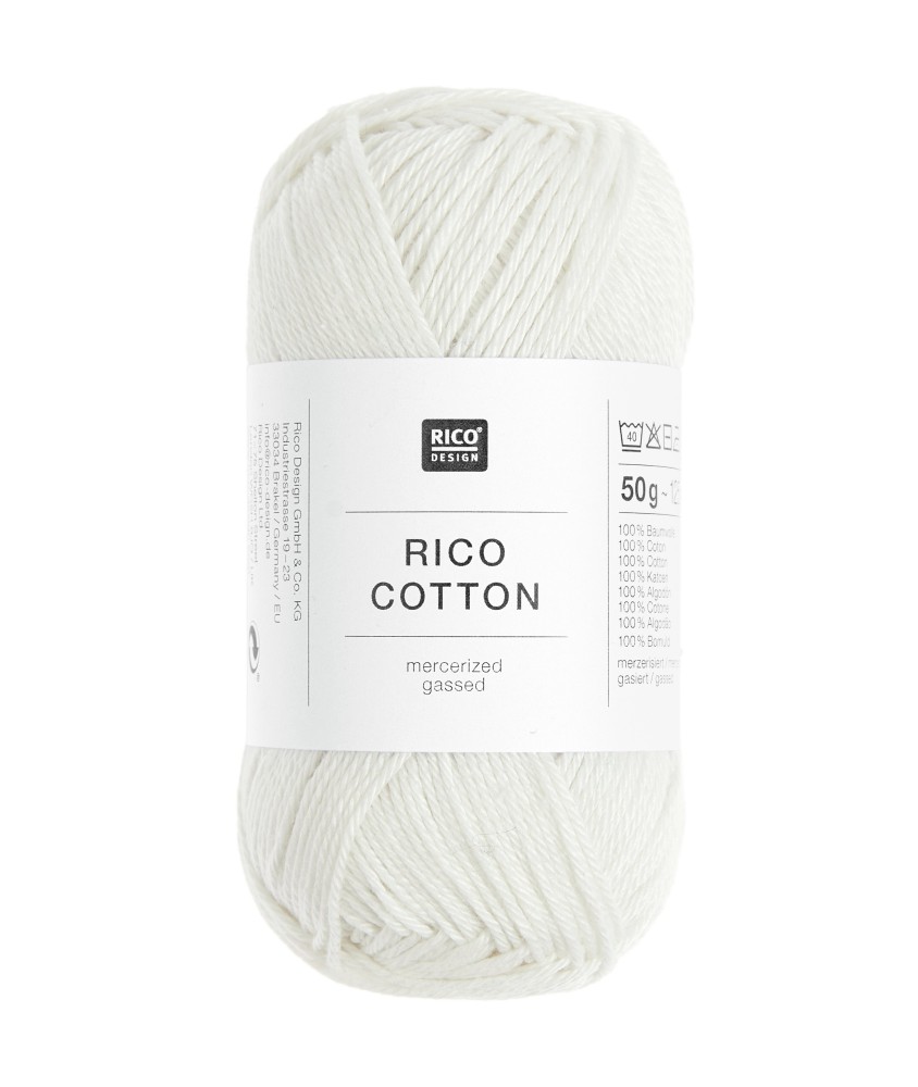 Coton à tricoter ou à crocheter Rico Cotton - Rico Design