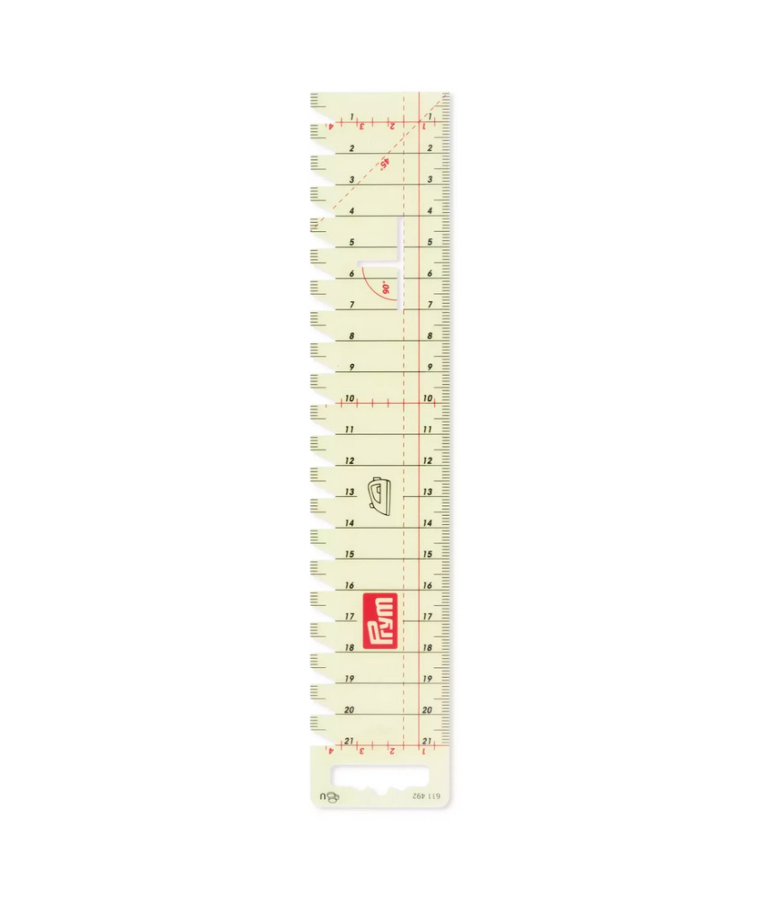 Réglette de repassage transparente – Prym - L’outil de précision pour un repassage parfait et des ourlets impeccables Réglette de repassage transparente – Prym - L’outil de précision pour un repassage parfait et des ourlets impeccables