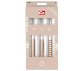 Set de 3 Crochets pour laine - N°3-4-5 - Prym Ergonomics : Le trio parfait pour crocheter confortablement et avec précision