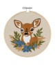 Kit de Broderie Cerf – Cercle Bambou 15 cm – Trimits