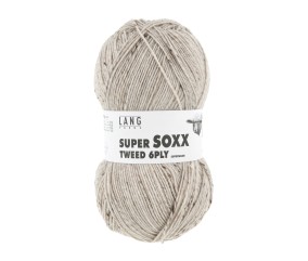 Pelote à tricoter SUPER SOXX TWEED 6 fils - 150 Gr - Lang Yarns : La laine robuste, chaude et élégante