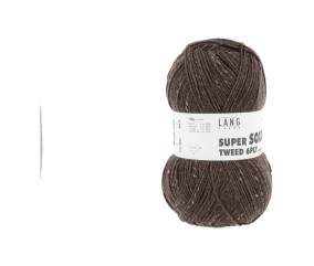 Pelote à tricoter SUPER SOXX TWEED 6 fils - 150 Gr - Lang Yarns : La laine robuste, chaude et élégante