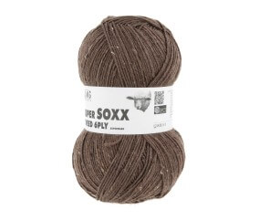 Pelote à tricoter SUPER SOXX TWEED 6 fils - 150 Gr - Lang Yarns : La laine robuste, chaude et élégante
