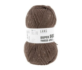 Pelote à tricoter SUPER SOXX TWEED 6 fils - 150 Gr - Lang Yarns : La laine robuste, chaude et élégante