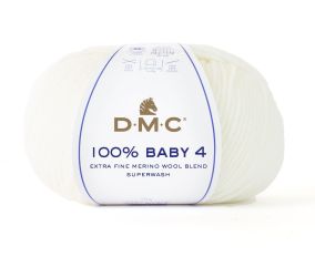Pelote de mérino à tricoter 100% BABY 4 - DMC