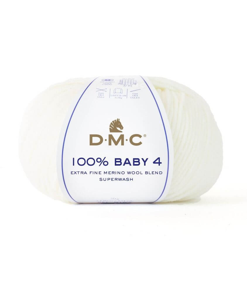 Mérino 100% Baby 4 DMC - laine bébé hypoallergénique mérinos extra-fin OEKO-TEX layette