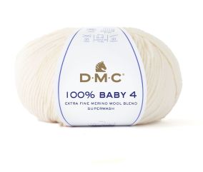 Pelote de mérino à tricoter 100% BABY 4 - DMC
