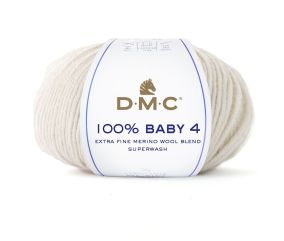 Pelote de mérino à tricoter 100% BABY 4 - DMC