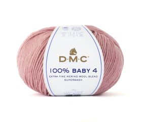 Pelote de mérino à tricoter 100% BABY 4 - DMC