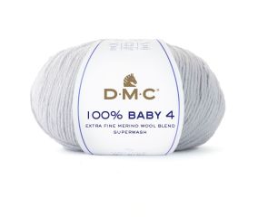 Pelote de mérino à tricoter 100% BABY 4 - DMC