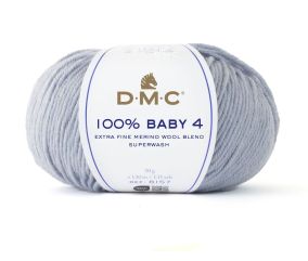 Pelote de mérino à tricoter 100% BABY 4 - DMC