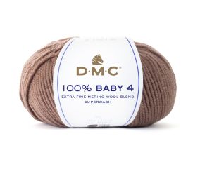 Pelote de mérino à tricoter 100% BABY 4 - DMC