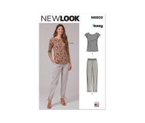 Patron New Look 6803 - Hauts et pantalons en maille