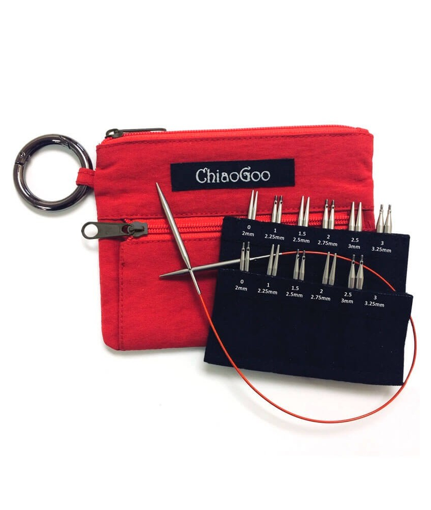 KIT AIGUILLES INTERCHANGEABLES TWIST SHORTIES MINI - CHIAOGOO