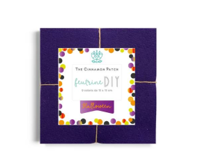 PACK HALLOWEEN - 9 COLORIS DE FEUTRINE 15x15cm EN CAMAIEUX