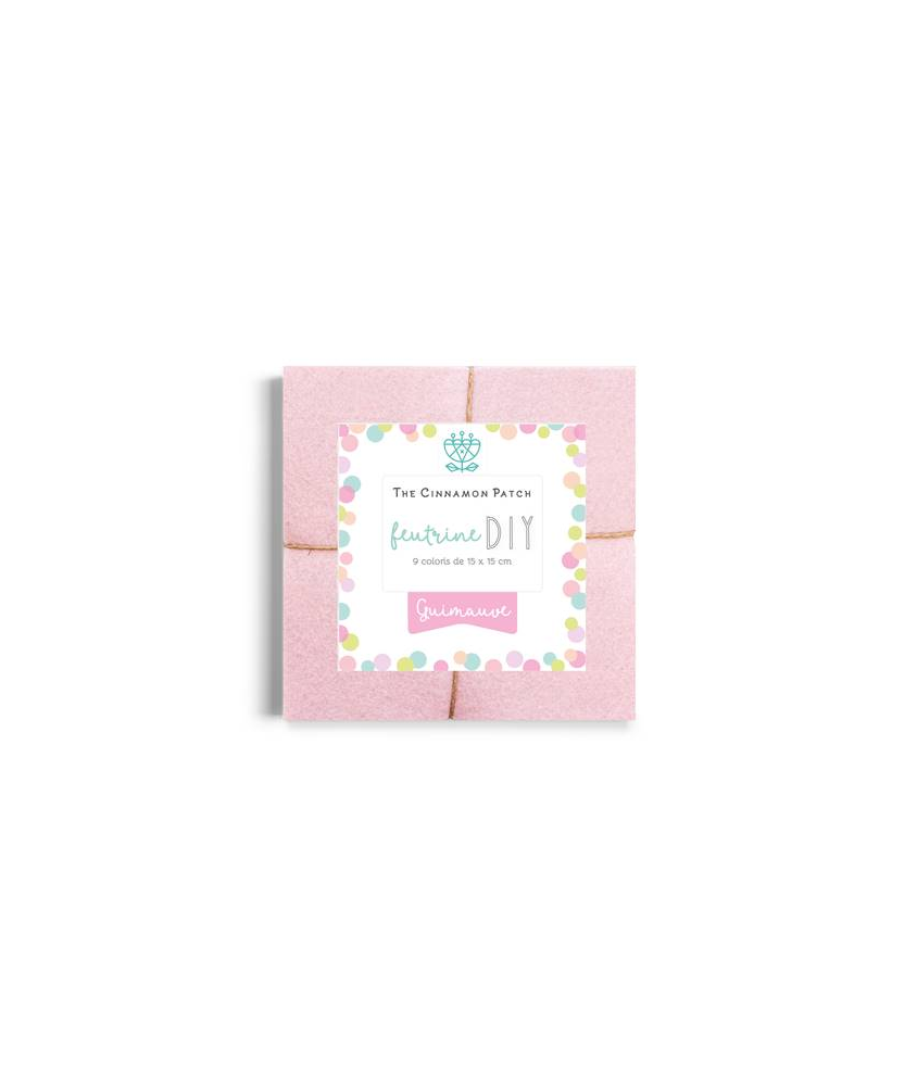 PACK GUIMAUVE 9 COLORIS DE FEUTRINE 15x15cm EN CAMAIEUX PACK GUIMAUVE 9 COLORIS DE FEUTRINE 15x15cm EN CAMAIEUX