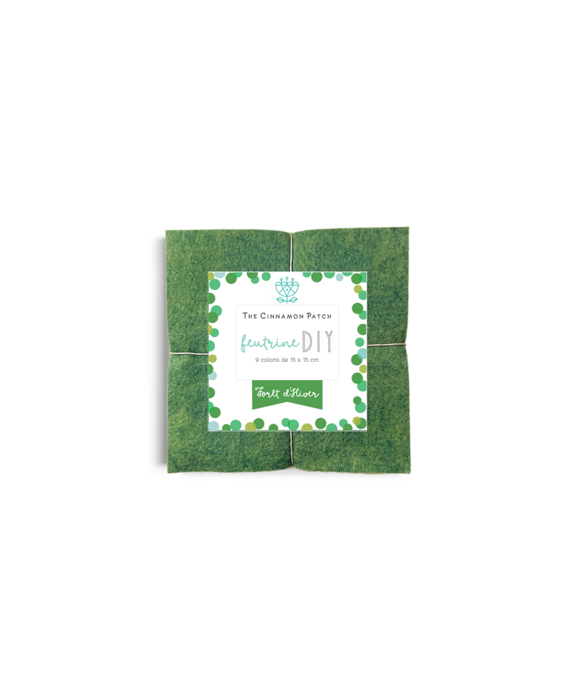 PACK FORET D'HIVER - 9 COLORIS FEUTRINE 15x15cm EN CAMAIEUX PACK FORET D'HIVER - 9 COLORIS FEUTRINE 15x15cm EN CAMAIEUX