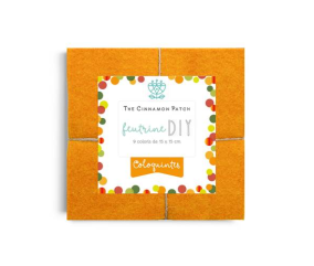 PACK COLOQUINTES - 9 COLORIS DE FEUTRINE 15x15cm EN CAMAIEUX