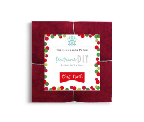 PACK C'EST NOEL - 9 COLORIS DE FEUTRINE 15x15cm EN CAMAIEUX