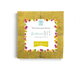 PACK L'AUTOMNE - 9 COLORIS DE FEUTRINE 15x15cm EN CAMAIEUX